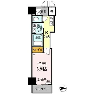 TERRACE(テラス)【0602号室】の間取り