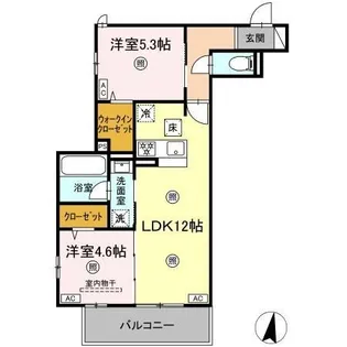 campanella温品【1階】の間取り