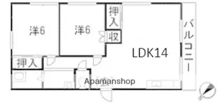 コーポ香鯉園【3階】の間取り