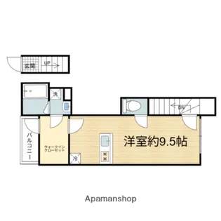 リバーノース大宮【3階】の間取り