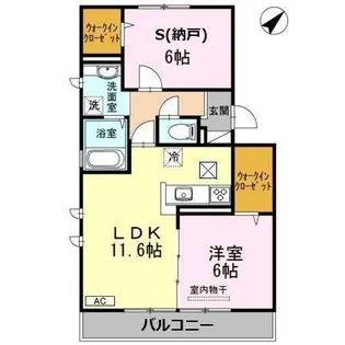 ファイブ スリー【1階】の間取り