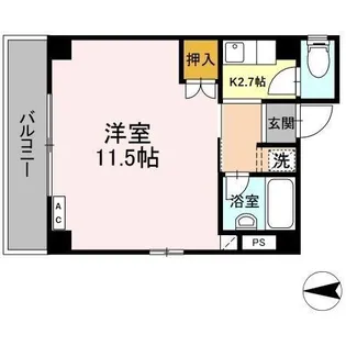 クリスタルビル【5階】の間取り