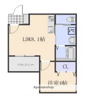メイユールZAKI NO.12【2階】の間取り