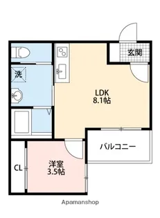 メイユールZAKI NO.12【3階】の間取り