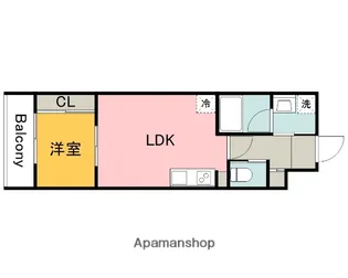 YELLSTAGE長束WEST【1階】の間取り