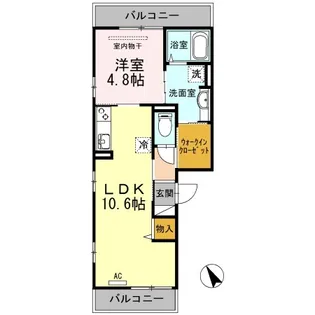 EN COURT CHIYO【3階】の間取り