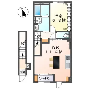 仮)スイートモダン船越【2階】の間取り