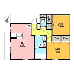 ハイライズ【1階】の間取り