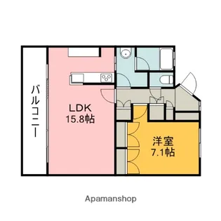 パークコート平和公園【3階】の間取り