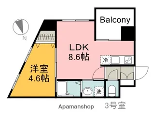 KATAYAMABLDG24【4階】の間取り