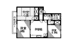 シャルム徳村【2階】の間取り