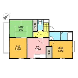 ディアス戸坂新町 A棟【1階】の間取り