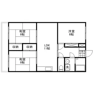 グリーンシャトー畑井【203号室号室】の間取り