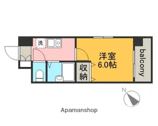 チェリス本田【801号室】の間取り