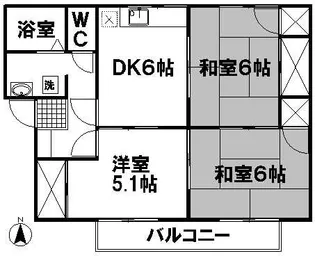 プレジール品川 A棟【102号室】の間取り