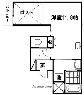 ファミーリエ昭和町【4階】の間取り