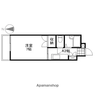 ルミネ東白島【5階】の間取り