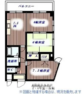 クォーレ羽衣【404号室】の間取り