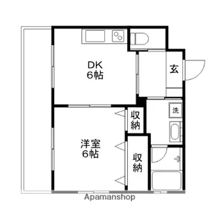 LA LUNA【5階】の間取り