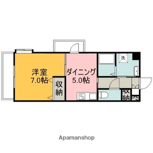 ロアール南竹屋【4階】の間取り