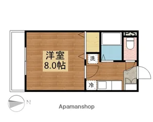 広島県東広島市西条町寺家【アパート】の間取り