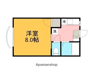 アルビレオF棟【204号室】の間取り