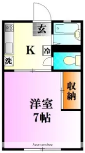 ルベリエC【205号室】の間取り