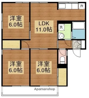 セジュールMINA F棟【2階】の間取り