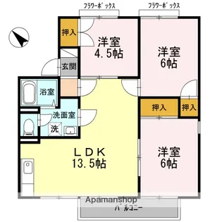 メゾンドールⅠ【1階】の間取り