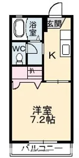 フレグランス B棟【1階】の間取り