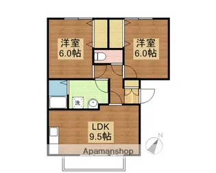 コスモポリスL【103号室】の間取り