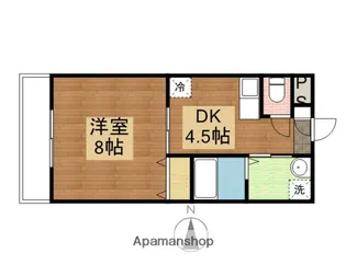 アンビシャス【105号室】の間取り