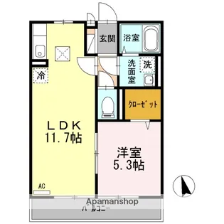 グランソーレ【1階】の間取り