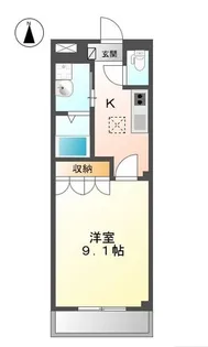 萌Ⅱ【205号室】の間取り