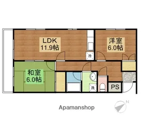 ハイコンスビルⅡ【301号室】の間取り