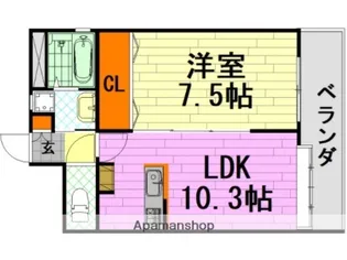 ガーデンヒルズ【3階】の間取り