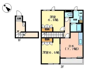 パインハウス寺家【2階】の間取り