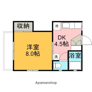 ヒルズ西条【202号室】の間取り