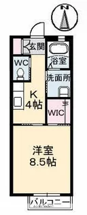 カーサ・ア・コルテⅠ【2階】の間取り