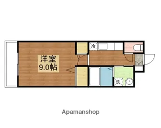 ロゼハウスIN西条【106号室】の間取り