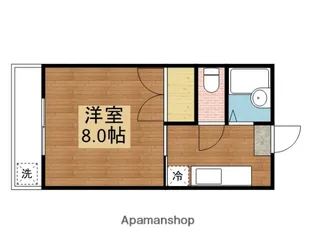 サンシャインハウス本城【102号室】の間取り