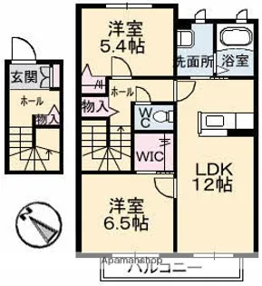 ロイヤルオークス 弐番館【202号室】の間取り
