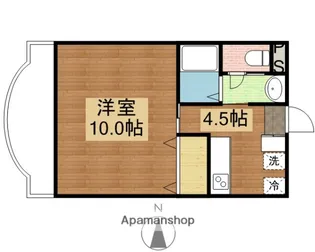 TN布袋【408号室】の間取り