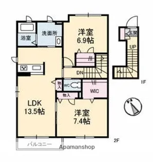 CASA M【2階】の間取り