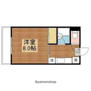 ウエストJ【302号室】の間取り