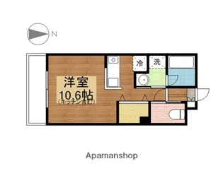 カスティーヨ【403号室】の間取り
