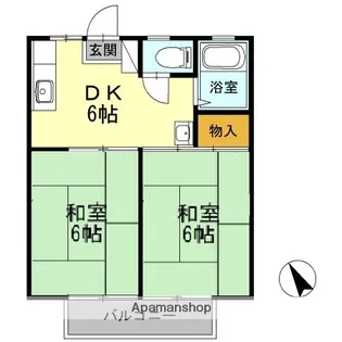 石川ハイツ【2階】の間取り