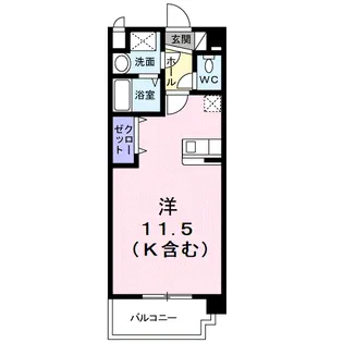 サニーヴェール【205号室】の間取り