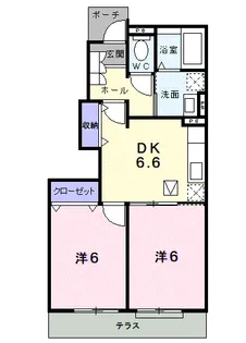 ヴェル フォーレ【1階】の間取り