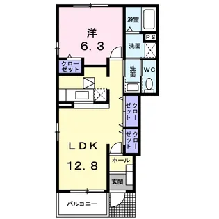 ラフィネA【1階】の間取り